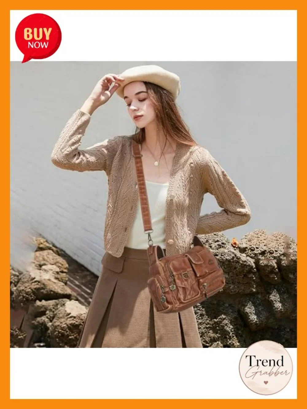 Vintage Hobo Shoulder Crossbody Bag - Faux Leather, Adjustable Strap, 7 Pockets